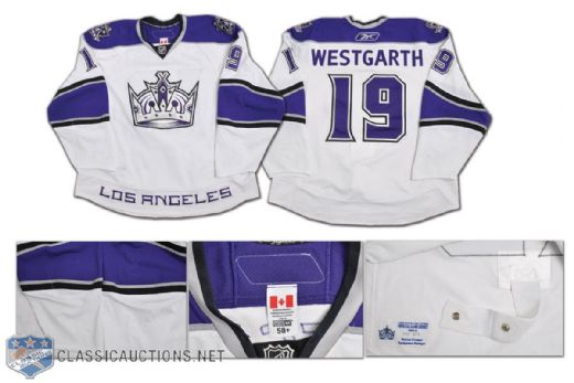 Kevin Westgarths 2010-11 Los Angeles Kings Game-Worn Jersey