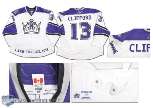 Kyle Cliffords 2010-11 Los Angeles Kings Game-Worn Jersey