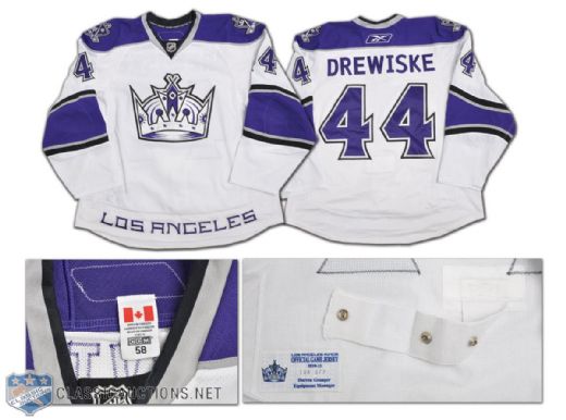 Davis Drewiskes 2010-11 Los Angeles Kings Game-Worn Jersey