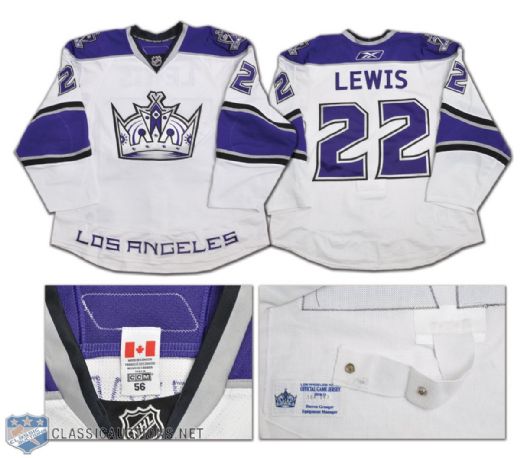 Trevor Lewis 2010-11 Los Angeles Kings Game-Worn Jersey