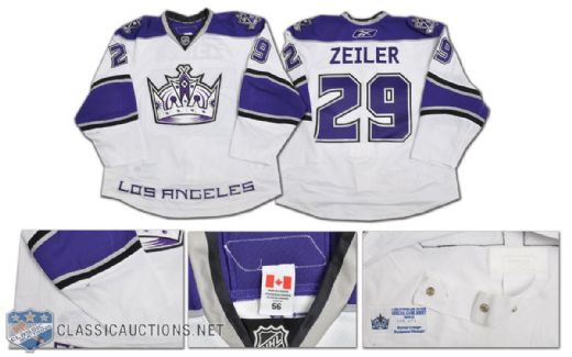 John Zeilers 2010-11 Los Angeles Kings Game-Worn Jersey