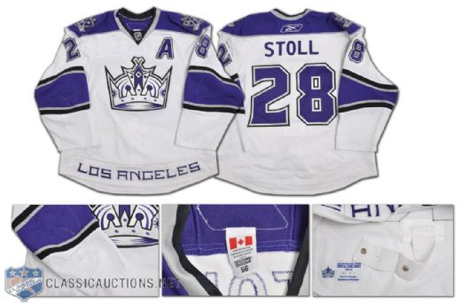 Jarret Stolls 2010-11 Los Angeles Kings Game-Worn Jersey