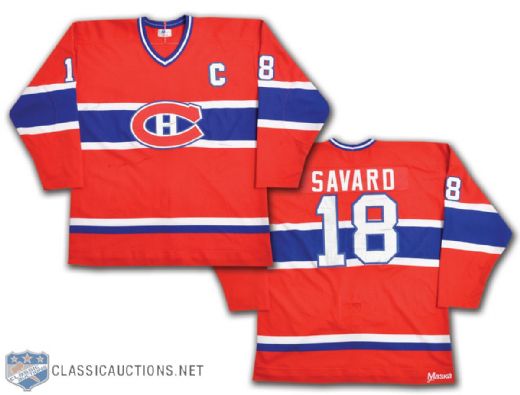 Serge Savards Circa 1980-81 Montreal Canadiens Captains Jersey