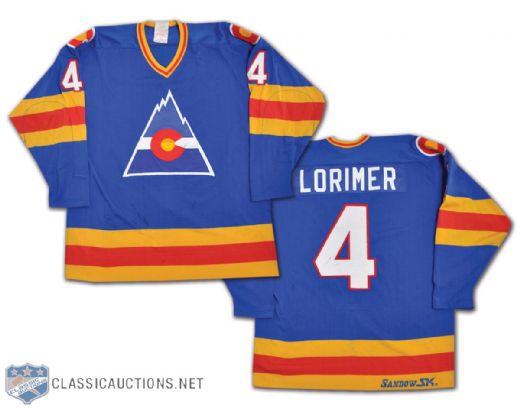 Bob Lorimers 1981-82 Colorado Rockies Jersey