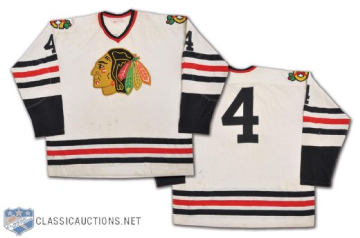 Late-1960s Chicago Black Hawks Game-Worn #4 Jersey