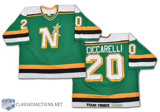 Dino Ciccarellis 1988-89 Minnesota North Stars Game-Worn Jersey