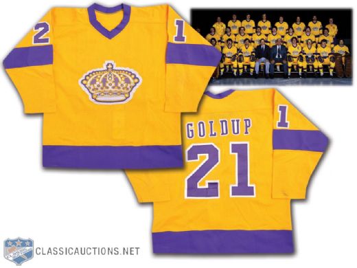 Glenn Goldups 1978-79 Los Angeles Kings Game-Worn Jersey
