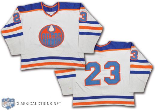 Edmonton Oilers #23 WHA 1977-78 Game-Worn Jersey