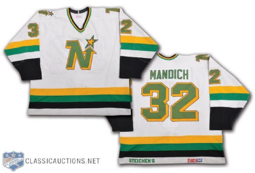Dan Mandichs 1985-86 Minnesota North Stars Game-Worn Jersey