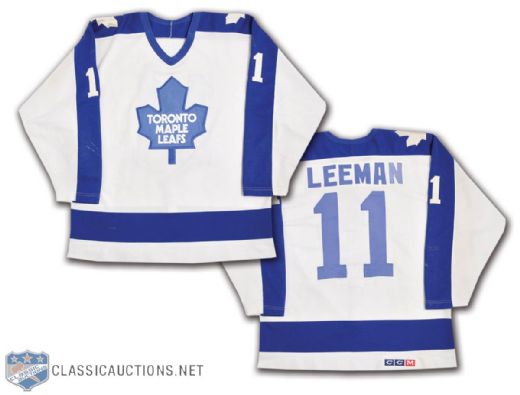 Gary Leemans 1985-86 Toronto Maple Leafs Game-Worn Jersey