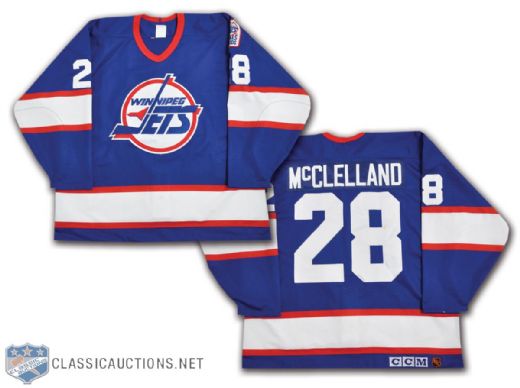Kevin McClellands 1993-94 Winnipeg Jets Game-Worn Jersey