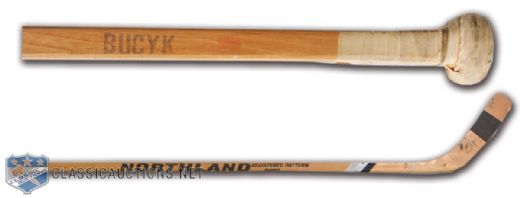 Johnny Bucyks Boston Bruins Game-Used Northland Stick