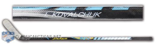 Ilya Kovalchuks Signed Warrior Game-Used Stick