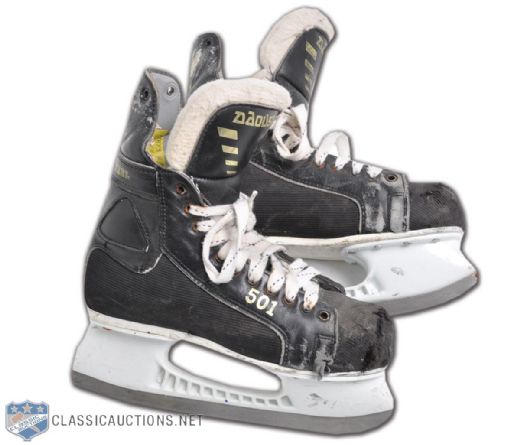 Mats Naslunds 1991 World Ice Hockey Championships Gold Medal Champion Team Sweden Game-Used Skates