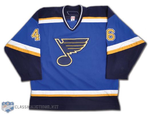 Roman Polaks 2006-07 St. Louis Blues Game-Worn Jersey