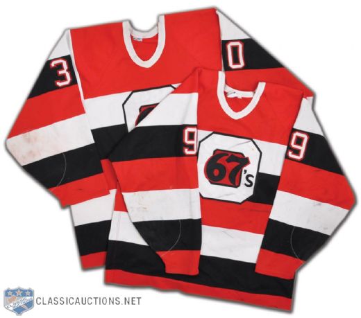 Matt Zultek and Craig Hilliers Late-1990s OHL Ottawa 67s Game-Worn Jersey Collection of 2
