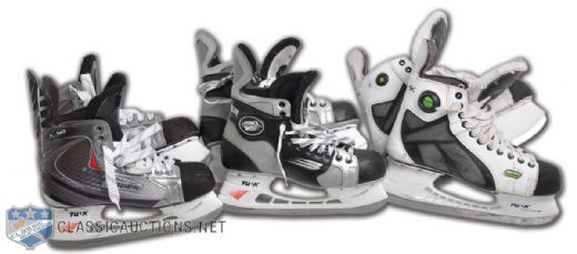 Ottawa Senators All-Stars Game-Used Skates Collection of 3 Pairs, Including Alfredsson, Kovalev and Yashin