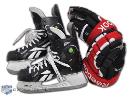 Jason Spezzas Ottawa Senators Game-Used Reebok Skates and Gloves