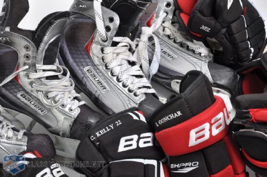 Ottawa Senators Game-Used Skates and Gloves Collection of 7, Featuring Sergei Gonchar and Mike Fisher