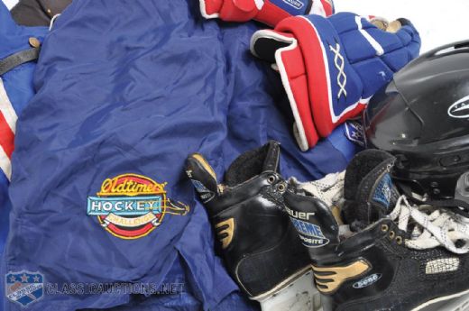 Yvon Lamberts Game-Used Legends of Hockey Equipment - His Last Equipment