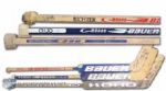 Curtis Joseph, Mike Richter and Roberto Luongo Game-Used Stick Collection of 3