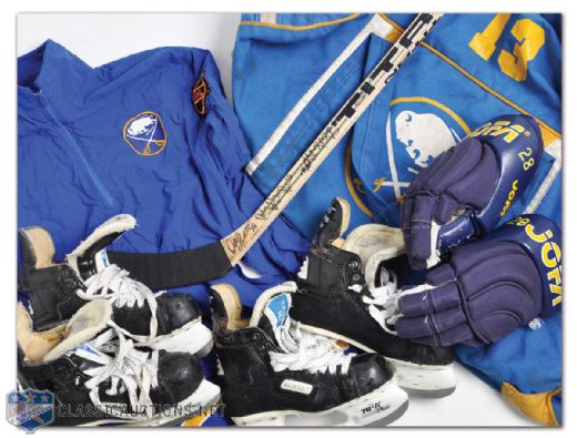 Donald Audettes Buffalo Sabres Game-Used and Memorabilia Collection of 6
