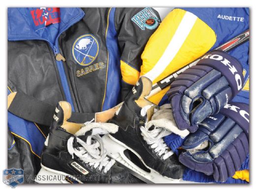 Donald Audettes Buffalo Sabres  Game-Used & Memorabilia Collection of 5