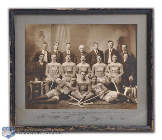Marlboro Hockey Club 1905 Senior OHA Champions Framed Team Photo (18" x 21")