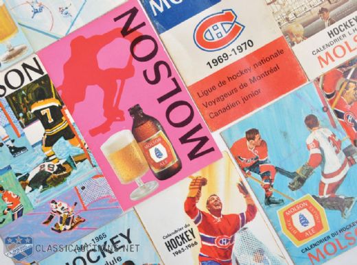 Montreal Canadiens 1964-65 to 2010-11 Pocket Schedules Master Set of 47