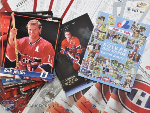 Montreal Canadiens 1990s and 2000s Player Photo Lineup Collection of 300