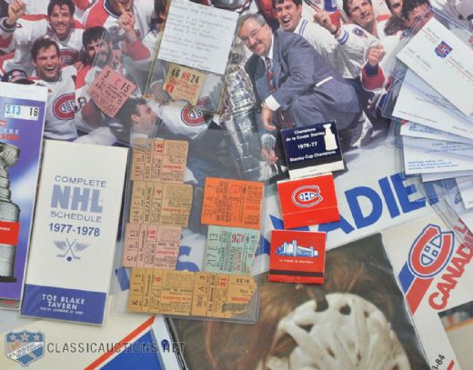 Montreal Canadiens Huge Memorabilia Collection