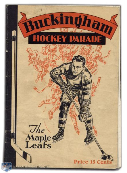 Toronto Maple Leafs 1934-35 Buckingham Hockey Parade