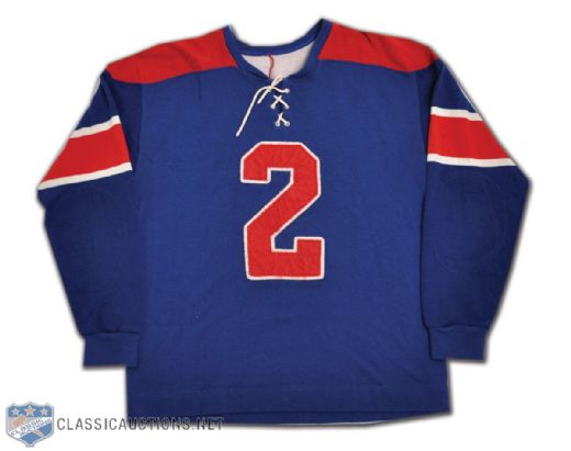Springfield Indians 1950s-Style Film-Worn Jersey from "Keep Your Head Up, Kid: The Don Cherry Story"