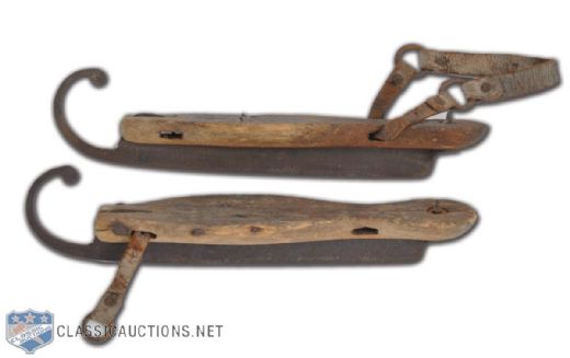 Turn-of-The-Century Pair of Antique Hockey Skates