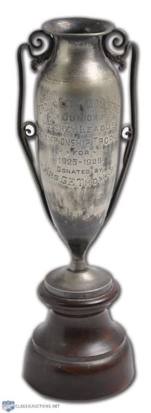 1925-26 Verdun City Hockey League Championship Trophy (18")
