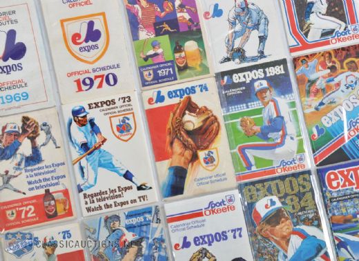Montreal Expos Pocket Schedules Master Set of 39 & Extras