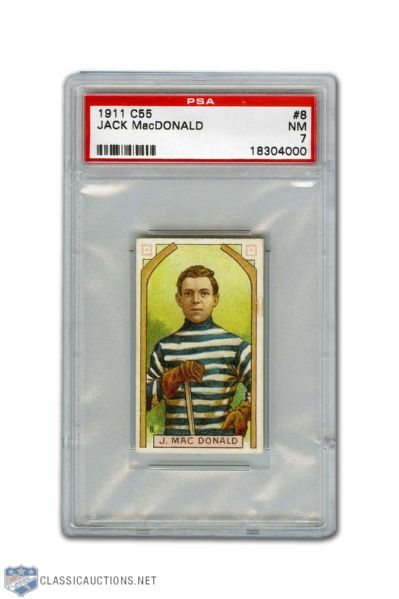 1911-12 Imperial Tobacco C55 #8 - Jack MacDonald - Graded PSA 7