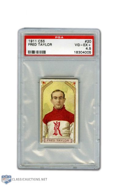 1911-12 Imperial Tobacco C55 #20 - Fred Taylor - Graded PSA 4.5