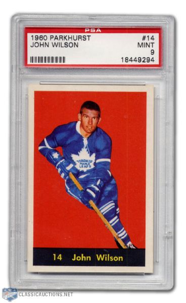 1960-61 Parkhurst #14 - John Wilson PSA 9 - None Graded Higher