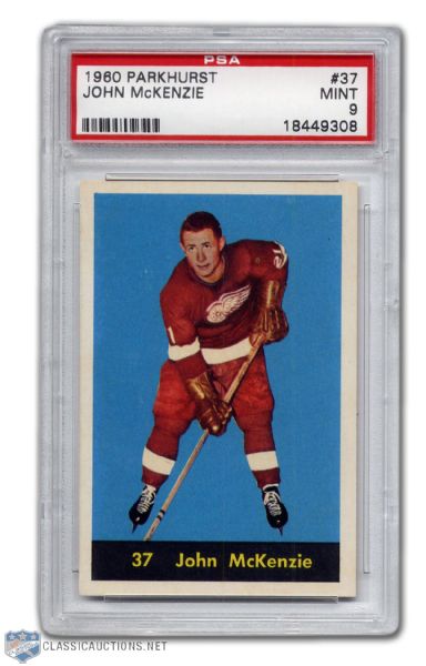 1960-61 Parkhurst #37 - John McKenzie PSA 9 - None Graded Higher