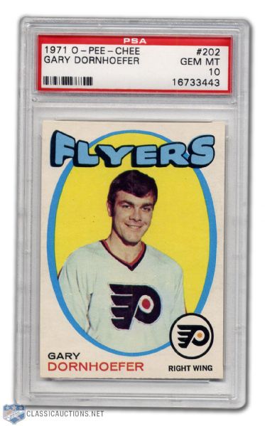 1971-72 O-Pee-Chee #202 - Gary Dornhoeffer PSA 10 - Highest Graded!