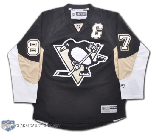 sidney crosby autographed pittsburgh penguins jersey