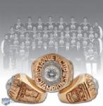 Peter Pocklingtons 1984-85 Edmonton Oilers Stanley Cup Championship Gold and Diamond Ring