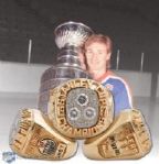 Peter Pocklingtons 1986-87 Edmonton Oilers Stanley Cup Championship Gold and Diamond Ring