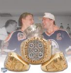Peter Pocklingtons 1989-90 Edmonton Oilers Stanley Cup Championship Gold and Diamond Ring