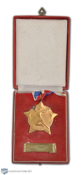 Josef Cernys 1960-61 HC Ruda Hvezda Brno Czechoslovakian Extraliga Championship Medal