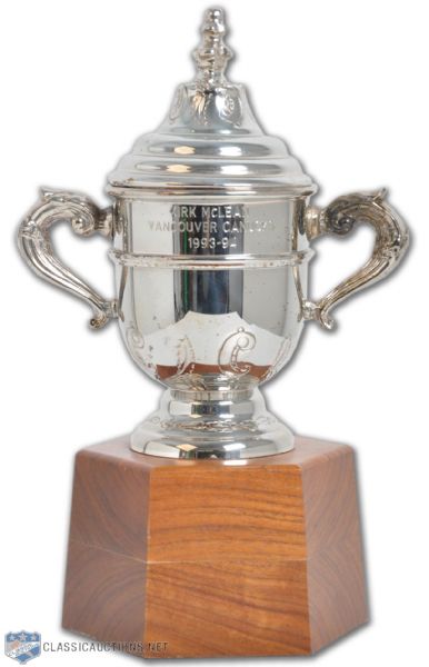 Kirk McLeans 1993-94 Vancouver Canucks Clarence Campbell Bowl Trophy (11")