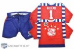 Kirk McLeans 1992 NHL All-Star Game Campbell Conference Game-Worn Jersey and Pants