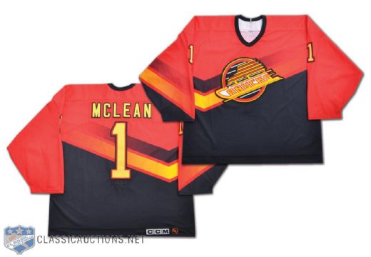 Kirk McLeans 1995-96 Vancouver Canucks Game-Worn Alternate Jersey