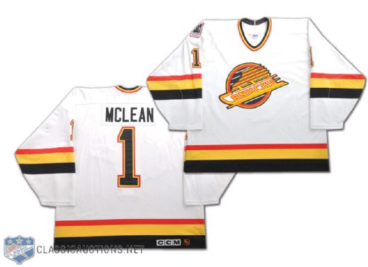 Kirk McLeans 1995-96 Vancouver Canucks Game-Worn Jersey